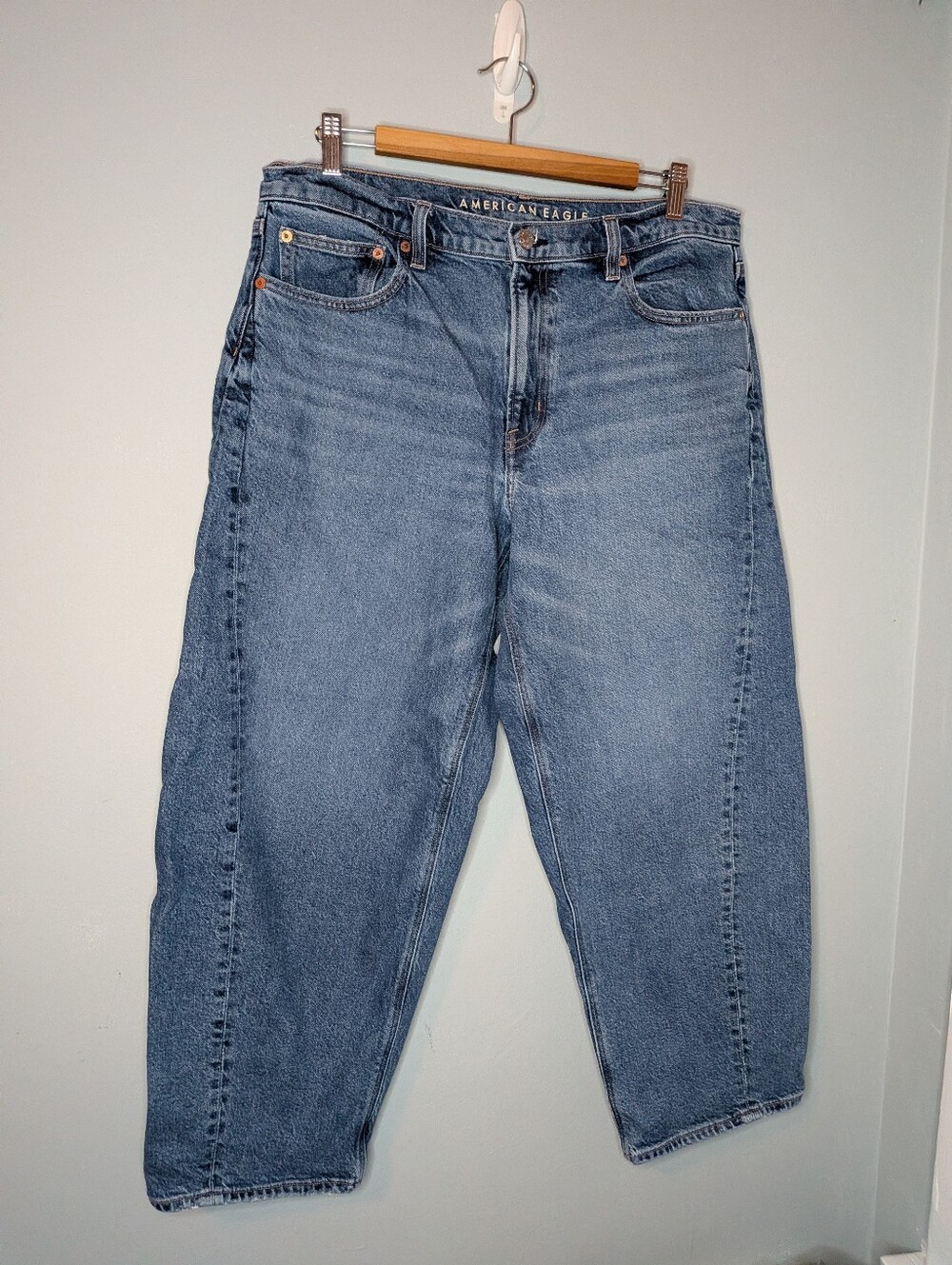 Barrel American Eagle Jeans Blue Denim